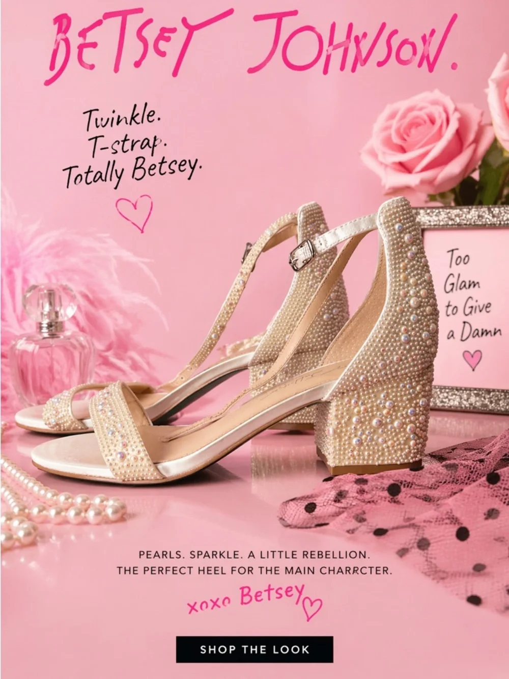 Betsey jonhson Elegant‎ Pearl-Embellished Women’s Heels sandals 7.5